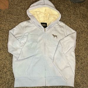 PINK Rare/Hard to find BLING Fur Lined Zip up